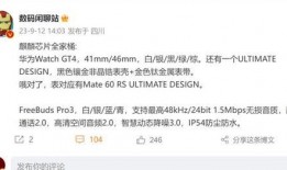 华为gt4最新爆料消息,颠覆性设计，性能再升级，揭秘未来旗舰智能手表！